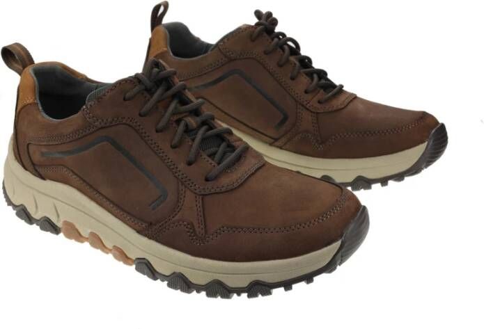 Gabor Bruine Wandelsneakers Flexibele Zool Brown Heren