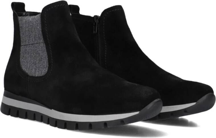 Gabor Chelsea Boot 451 Zwart Suède Black Dames