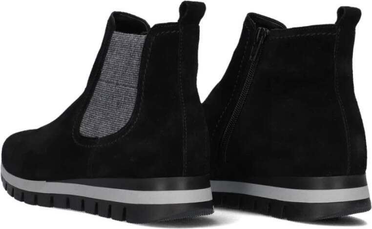 Gabor Chelsea Boot 451 Zwart Suède Black Dames