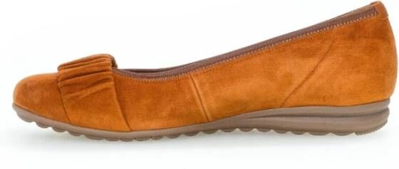 Gabor Cognac Instap Ballerina Schoenen Brown Dames