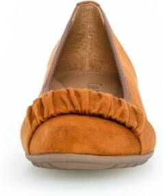 Gabor Cognac Instap Ballerina Schoenen Brown Dames