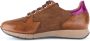 Gabor Cognac Leren Basket Sneakers Brown Dames - Thumbnail 2