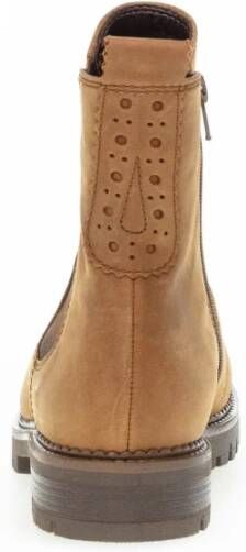 Gabor Cognac Leren Chelsea Boots Brown Dames