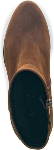 Gabor Cognac Velvet Enkellaarzen Brown Dames