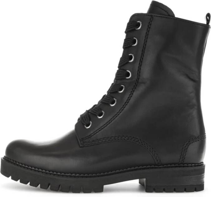 Gabor Combat Boots Black Dames