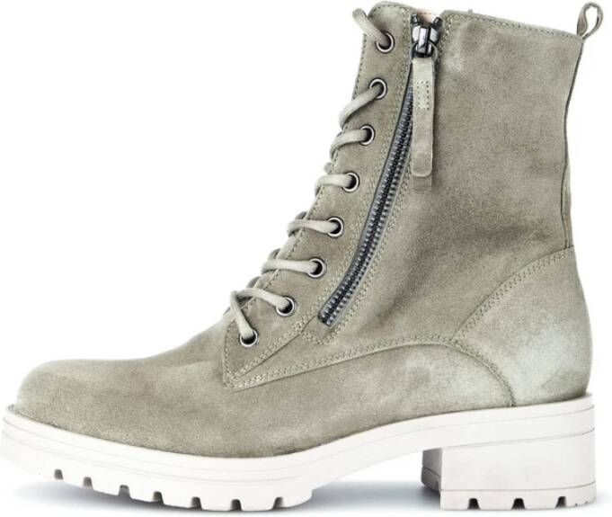 Gabor Combat Boots Dames Enkellaarsjes Gray Dames