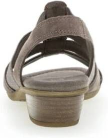 Gabor Grijze Fluweel Sandalen Comfortabele Stijl Gray Dames