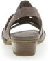 Gabor Grijze Fluweel Sandalen Comfortabele Stijl Gray Dames - Thumbnail 4