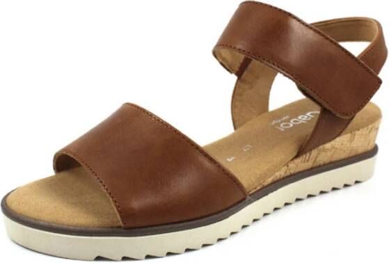 Gabor Comfort Sleehak Sandalen Brown Dames