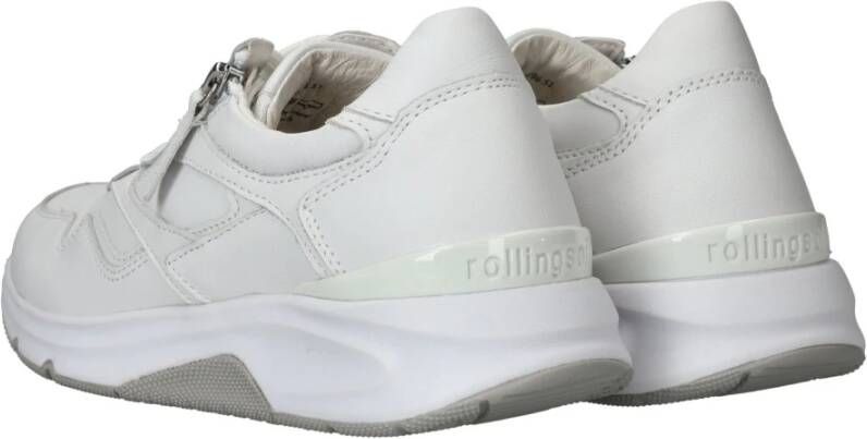 Gabor Comfortabele Rollingsoft sneaker voor dames White Dames