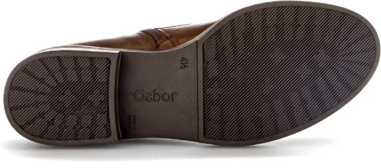 Gabor Comfortabele veterschoenen van glad leer Brown Dames