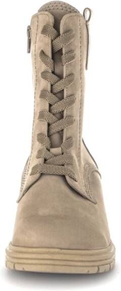 Gabor Ecru Nubuck Veterschoenen Beige Dames