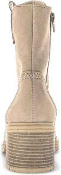 Gabor Ecru Nubuck Veterschoenen Beige Dames