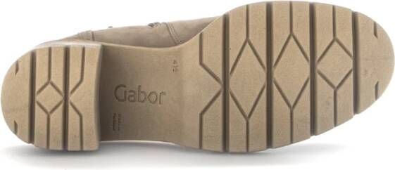 Gabor Ecru Nubuck Veterschoenen Beige Dames