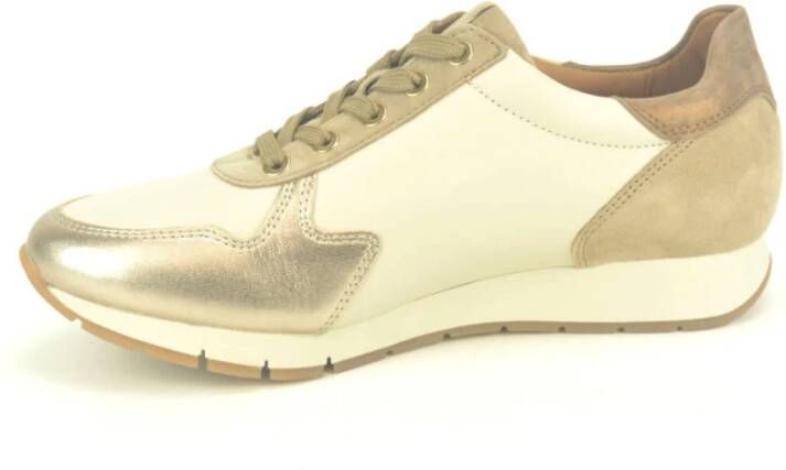 Gabor Elegant Beige Goud Loper Tapijt Beige Dames