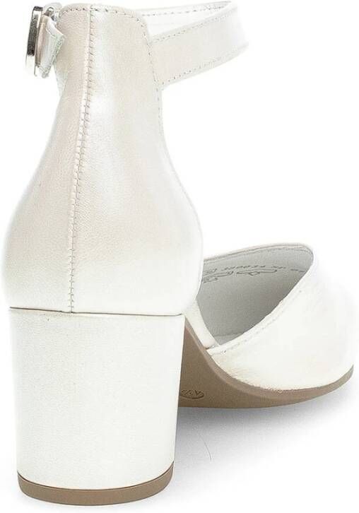 Gabor Elegant Perlatokid Pumps White Dames