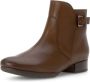 Gabor Elegante Leren Enkellaars Bruin Brown Dames - Thumbnail 3