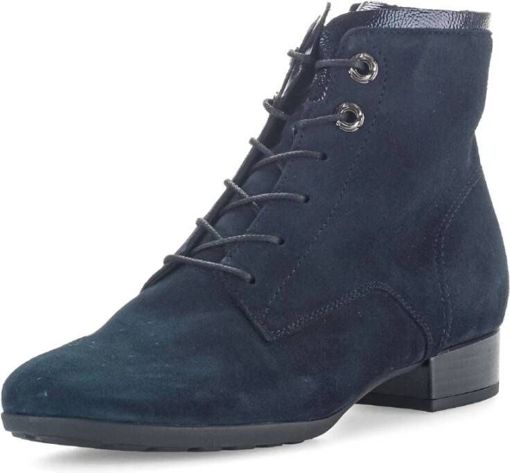 Gabor Elegante suède enkellaars blauw Blue Dames