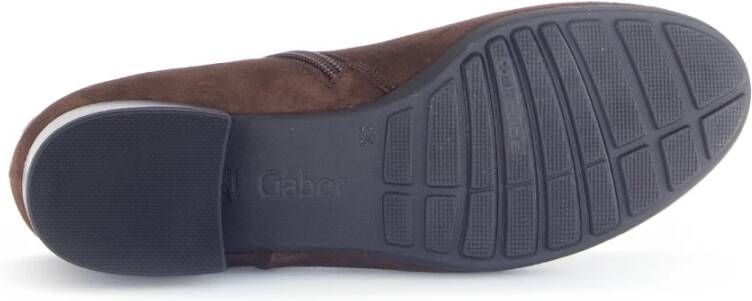 Gabor Elegante suède enkellaars bruin Brown Dames