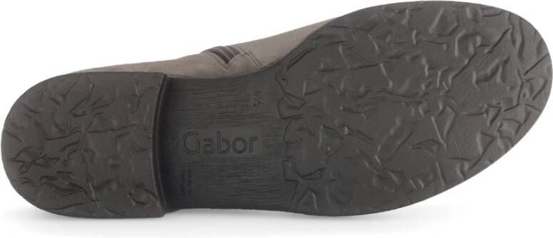 Gabor Elegante Suède Enkellaars Grijs Gray Dames