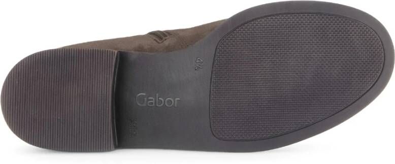 Gabor Elegante Suède Enkellaars Grijs Gray Dames