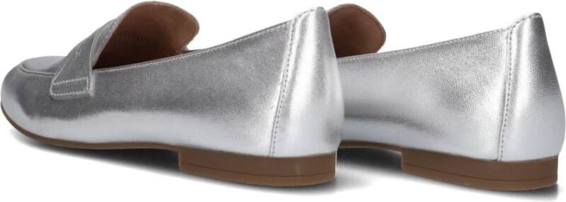 Gabor Elegante Zilveren Loafer Cut Out Gray Dames