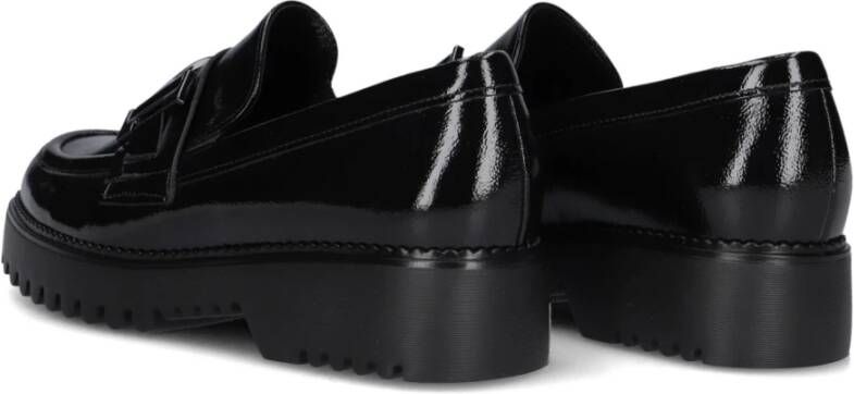 Gabor Elegante Zwarte Loafers Stijlvol Model Black Dames