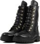 Gabor Veterboots Dames Laarzen Damesschoenen Leer 92.723.57 Zwart Maat - Thumbnail 5