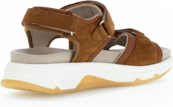 Gabor Flat Sandals Bruin Dames