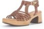 Gabor Lichtgewicht Hoge Hak Sandalen Brown Dames - Thumbnail 16