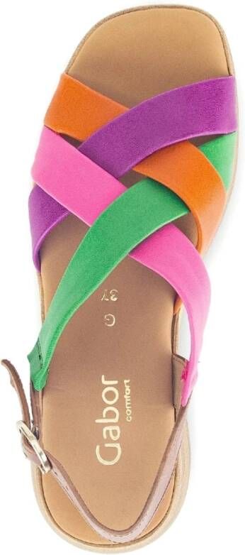 Gabor Flat Sandals Multicolor Dames