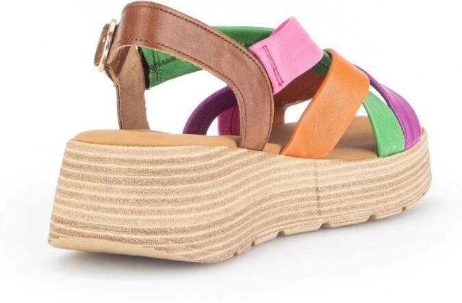 Gabor Flat Sandals Multicolor Dames