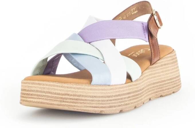 Gabor Flat Sandals Multicolor Dames