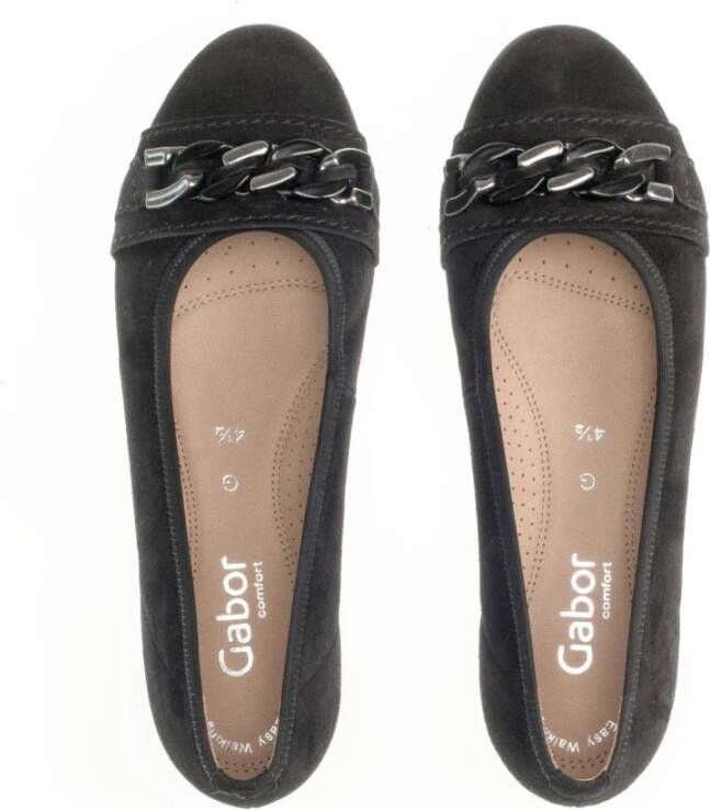 Gabor Flats Zwart Dames