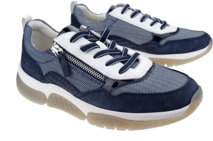 Gabor Flexibele Walking Sneaker Blauw Blue Dames