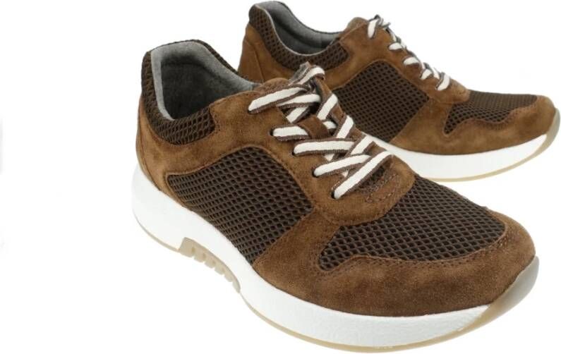 Gabor Flexibele Walking Sneaker Brown Dames