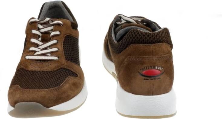 Gabor Flexibele Walking Sneaker Brown Dames