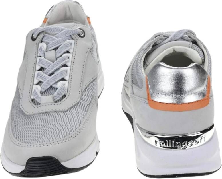 Gabor Flexibele Walking Sneaker Gray Dames