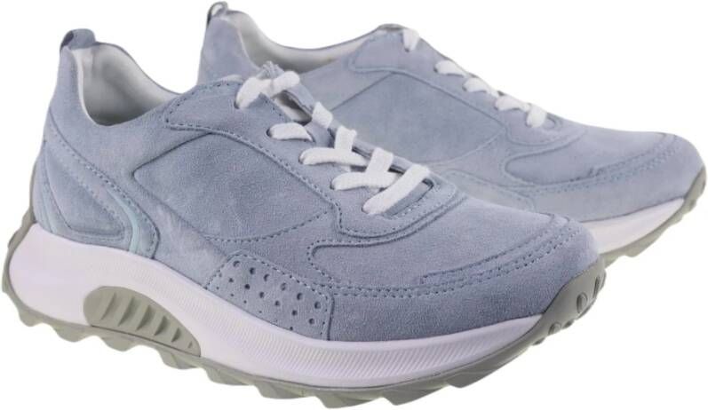 Gabor Flexibele Walking Sneaker met Rollingsoft Technologie Blue Dames