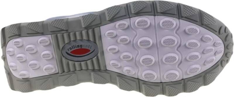 Gabor Flexibele Walking Sneaker met Rollingsoft Technologie Blue Dames