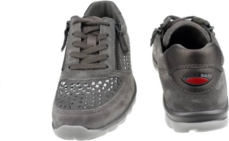 Gabor Flexibele Walking Sneaker met Rollingsoft Technologie Gray Dames