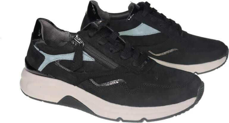 Gabor Flexibele Walking Sneaker Zwart Black Dames