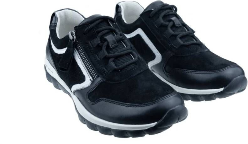 Gabor Flexibele Walking Sneaker Zwart Black Dames