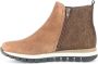 Gabor Fluwelen leren sneaker laars Chelsea stijl Brown Dames - Thumbnail 2