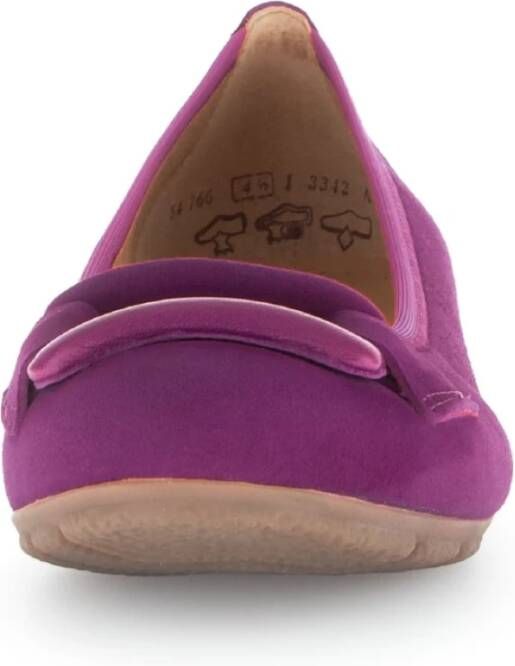 Gabor Fuchsia Leren Ballerina Schoenen Purple Dames