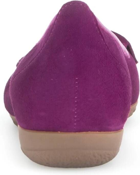 Gabor Fuchsia Leren Ballerina Schoenen Purple Dames