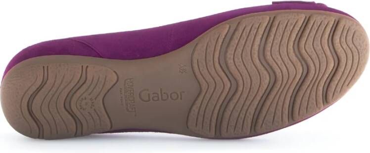 Gabor Fuchsia Leren Ballerina Schoenen Purple Dames