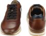 Gabor Gecertificeerd Leren Heren Sneakers Bruin Brown Heren - Thumbnail 4