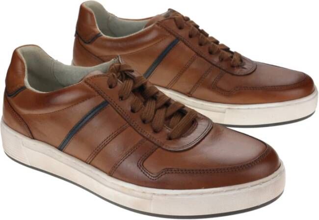 Gabor Gecertificeerd Leren Heren Wandelsneakers Bruin Brown Heren