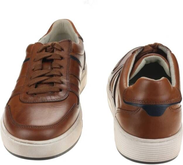 Gabor Gecertificeerd Leren Heren Wandelsneakers Bruin Brown Heren